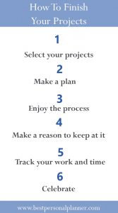 How to finish your projects