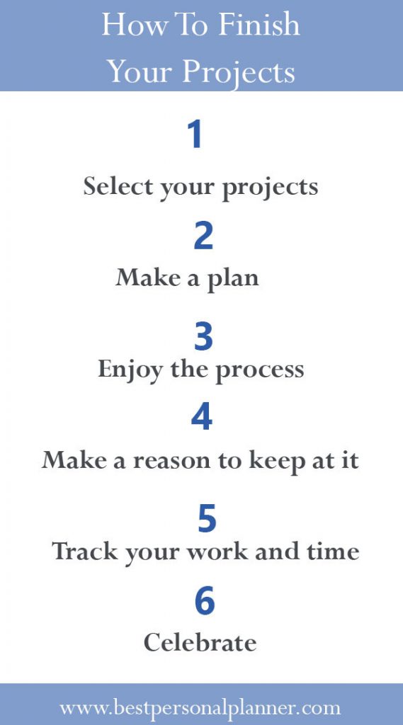 How to finish your projects