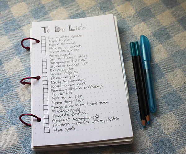 To do lists to make for this Summer