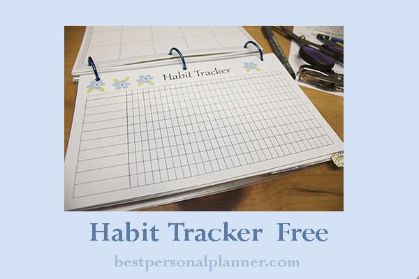 habit tracker free printable