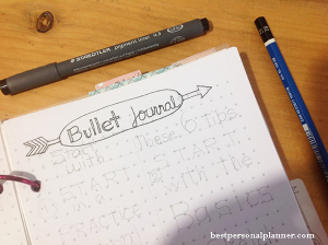 bullet journal 6 tips to start
