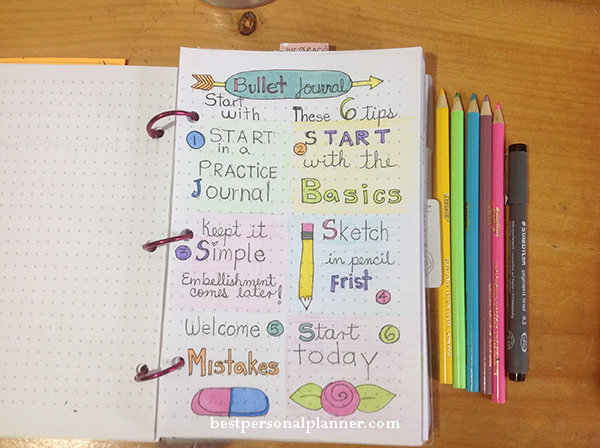 6 ways to use a bullet journal