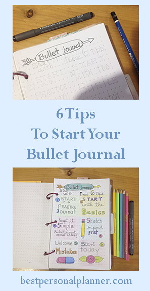 6 tips to start your bullet journal