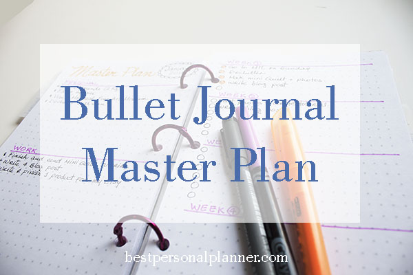 Bullet Journal Master Plan