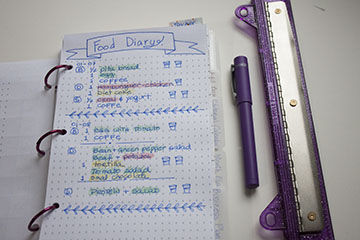 Best food diary bullet journal