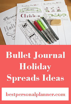 Planning For The Holidays - Bullet Journal 2019 - Best Personal Planner