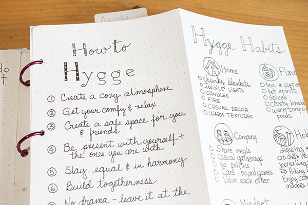 When it's about how to spend the long and cold Winter months, learning about how to hygge - Bullet Journal will be the best tool to find the way to enjoy Winter