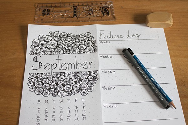 Month Setup Bullet Journal September Best Personal Planner