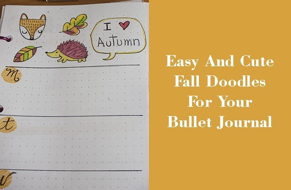 easy and cute fall doodles bullet journal