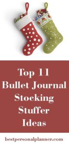 Top 11 Bullet Journal Stocking Stuffers