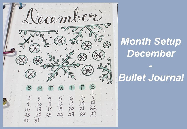 December Month Setup - Bullet Journal