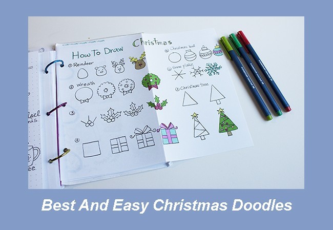 Best And Easy Christmas Doodles - Bullet Journal