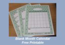 Free Printable Blank Month Calendar - Best Personal Planner