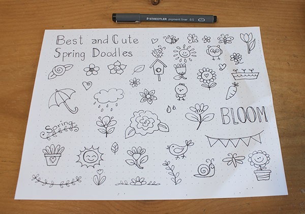 Best Cute And Easy Spring Doodles - Best Personal Planner