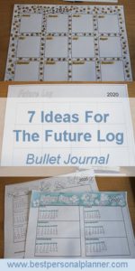 7 bullet journal future log ideas