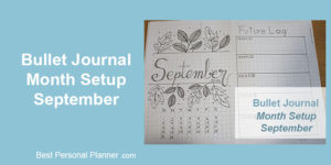 September Monthly Setup - Bullet Journal