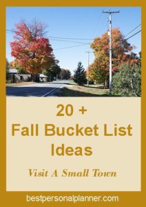 fIdeas For Your Fall Bucket List