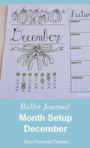 Month Setup Bullet Journal - December